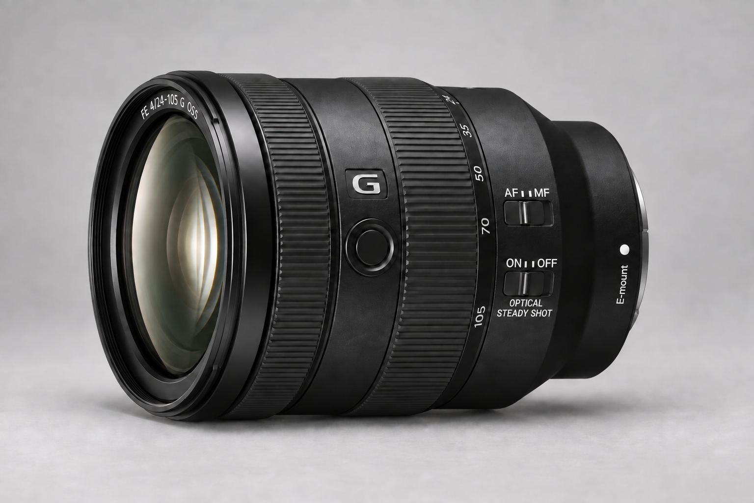 索尼 FE 24-105mm F4 G OSS 全画幅标准变焦镜头原创型号展示图