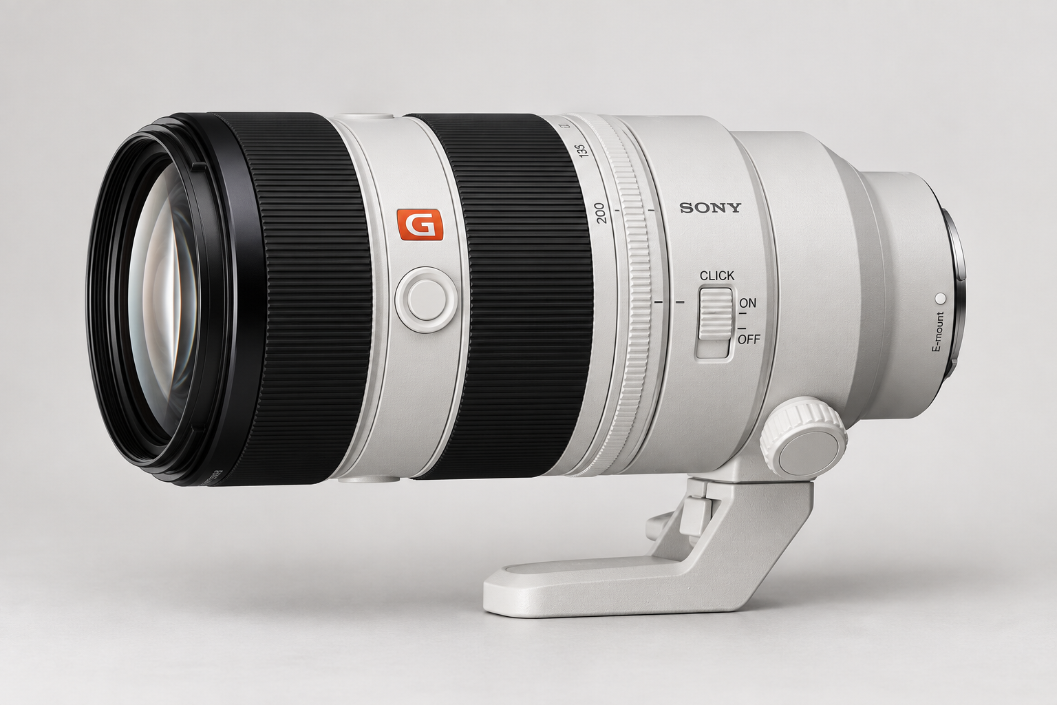 索尼 FE 70-200mm F2.8 GM OSS II 白色远摄变焦镜头型号图