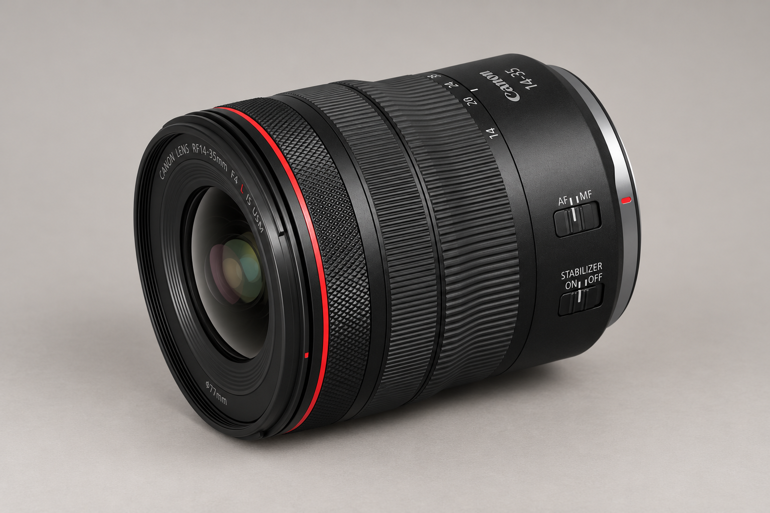 佳能 RF14-35mm F4 L IS USM型号外观图