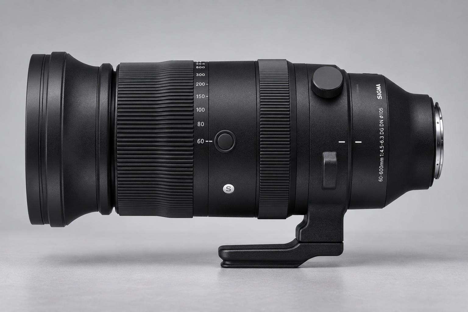适马 60-600mm DG DN OS Sports 无反版镜头及脚架座，横版型号图