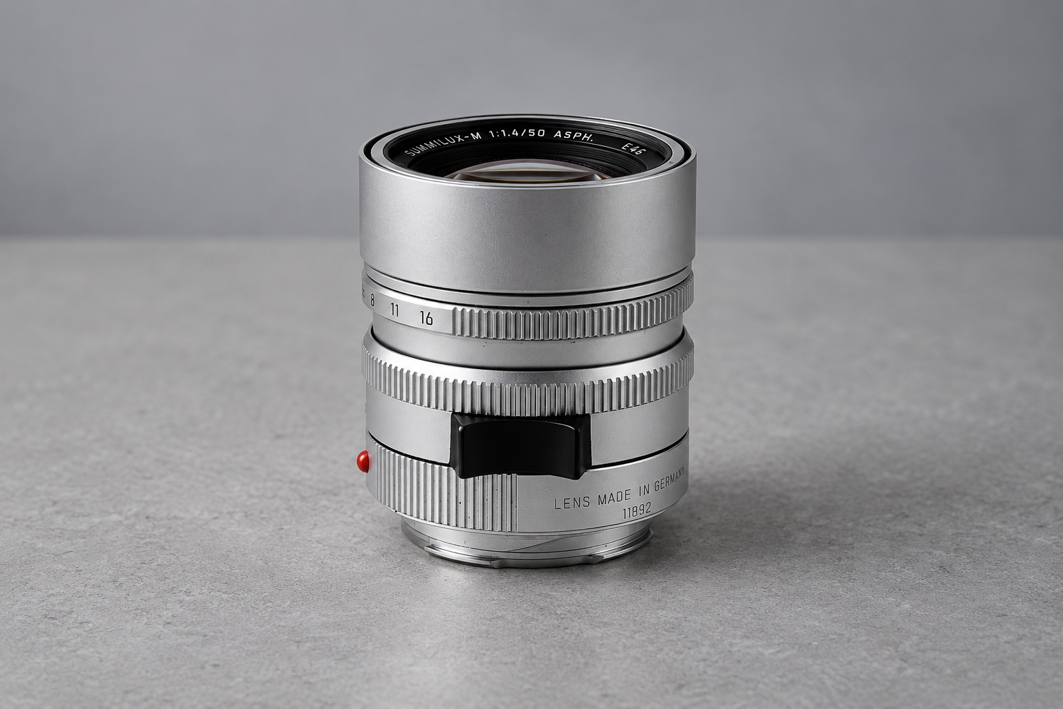 徕卡 summilux50mm f/1.4 asph(E46、11892、银色)型号外观图