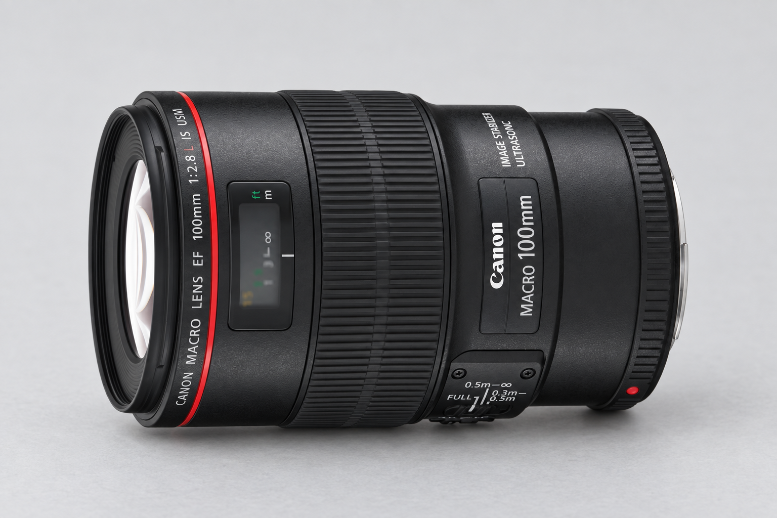 佳能 EF 100mm f/2.8 L IS USM型号外观图