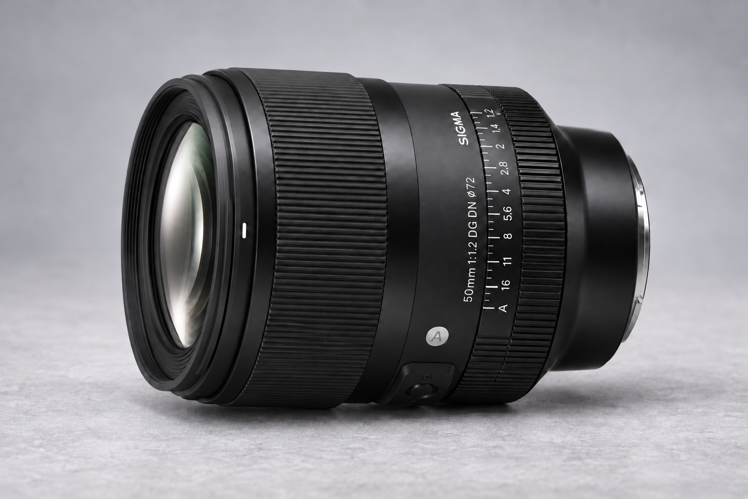 适马 50mm f/1.2 DG DN Art A024及独立光圈环，横版型号图