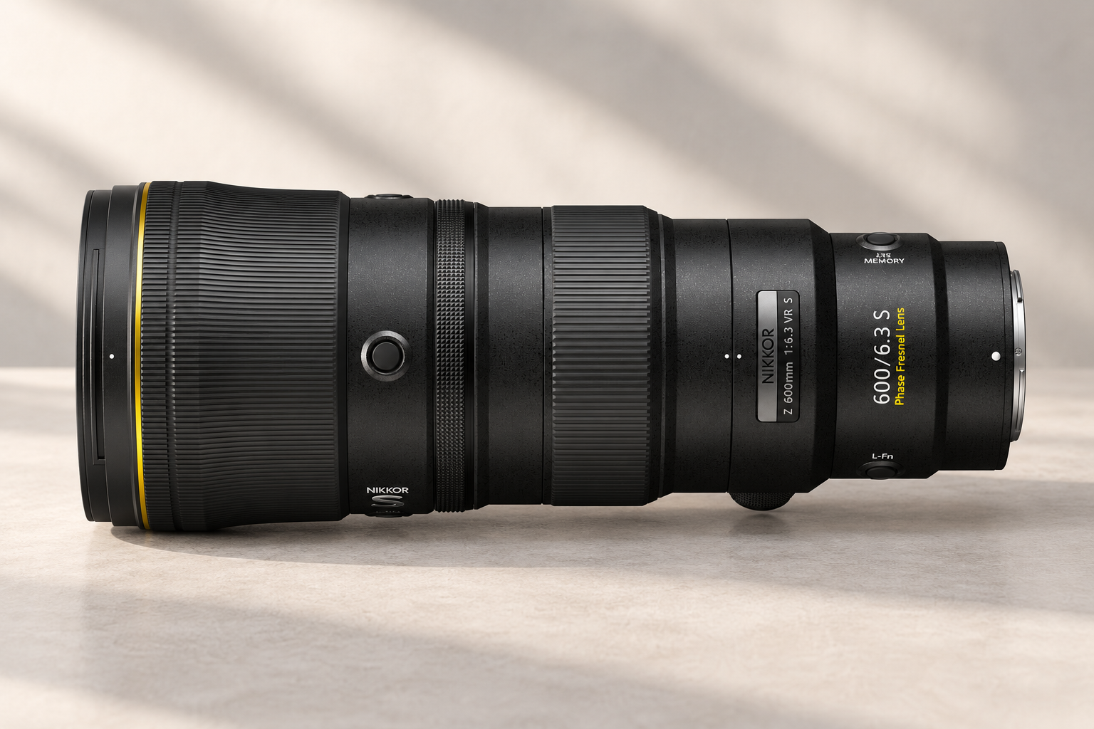 尼康 Z 600mm f/6.3 VR S型号外观图
