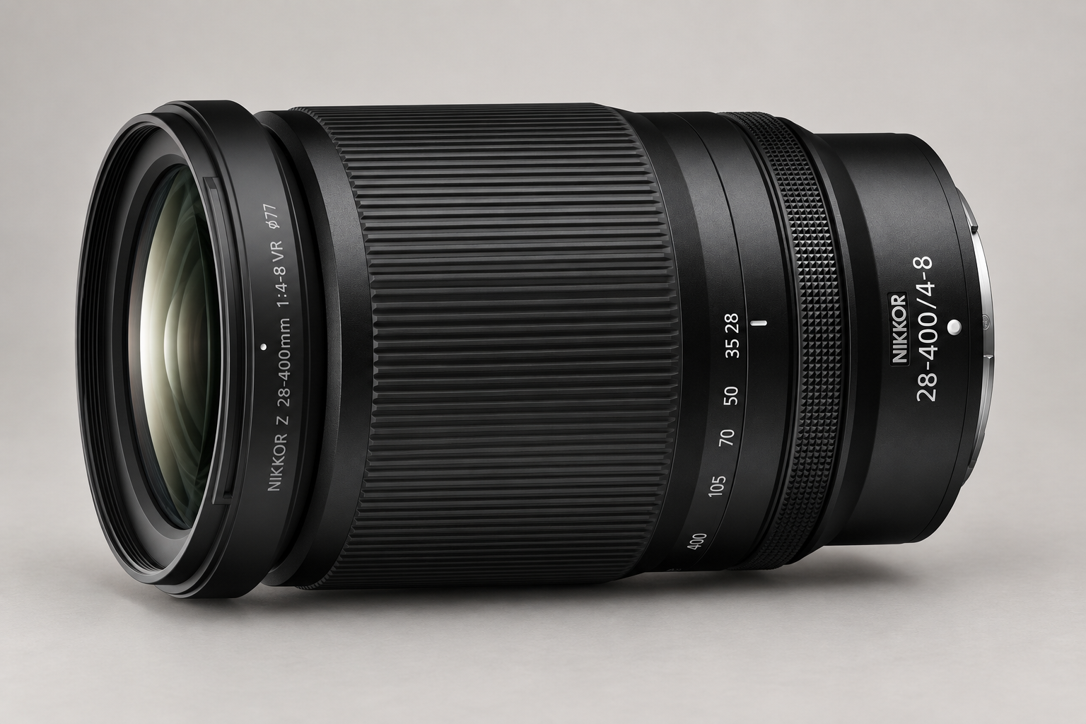 尼康 NIKKOR Z 28-400mm f/4-8 VR 全画幅高倍率变焦镜头原创型号展示图