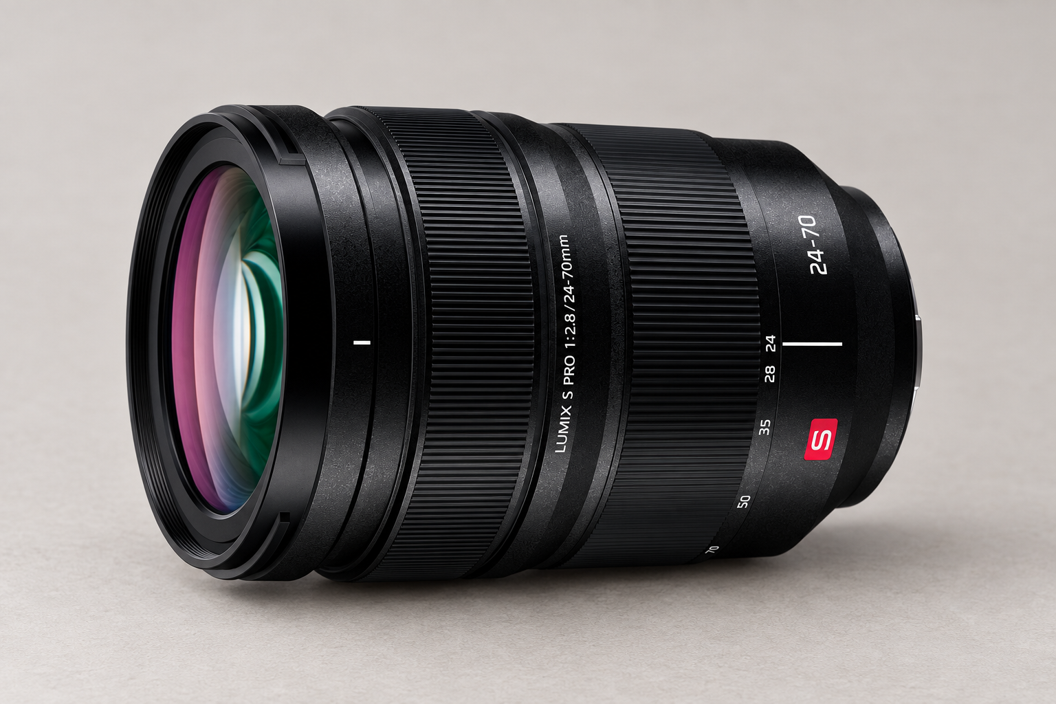 松下Lumix S PRO 24-70mm f/2.8型号外观图