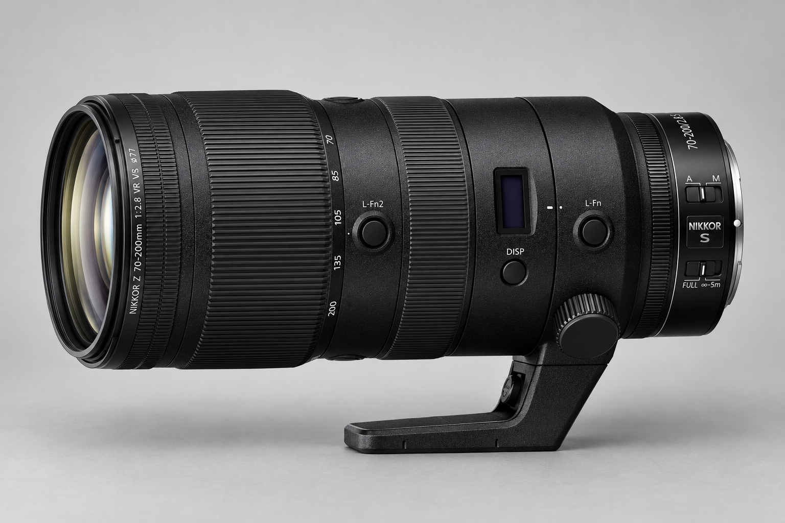 尼康第一代 NIKKOR Z 70-200mm f/2.8 VR S 专业远摄变焦镜头原创型号展示图