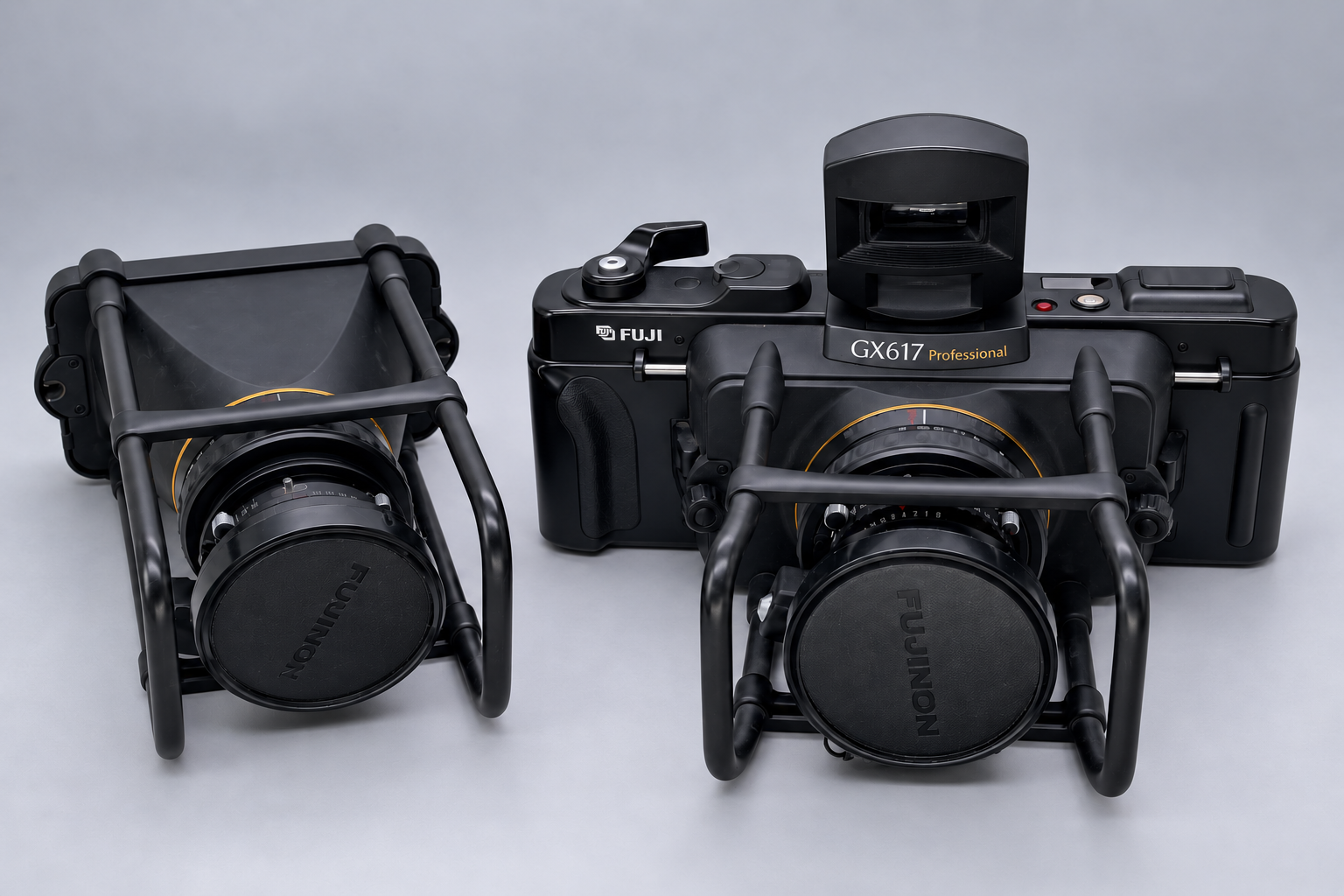 富士GX617professional PANORAMA宽幅相机+EBC FUJINON SWD 90mm/f5.6+EBC FUJINON W 180mm/f6.7套机型号外观图