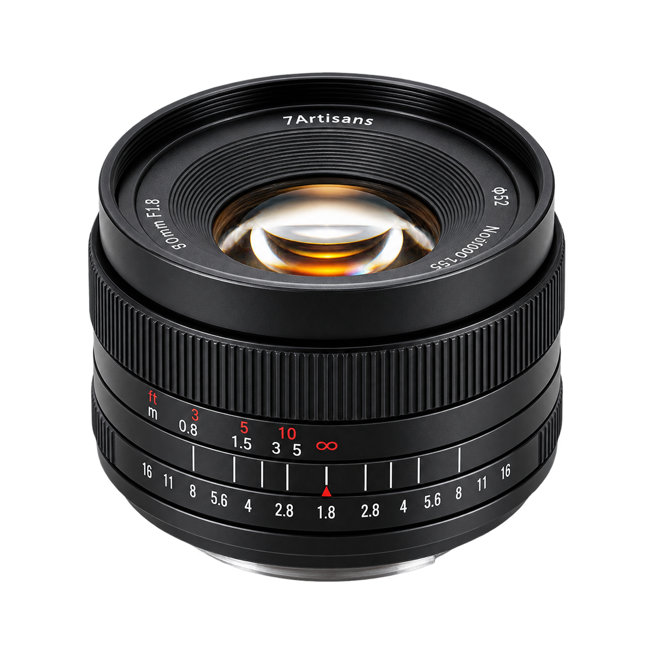 七工匠MF50mm/f1.8手动头型号图
