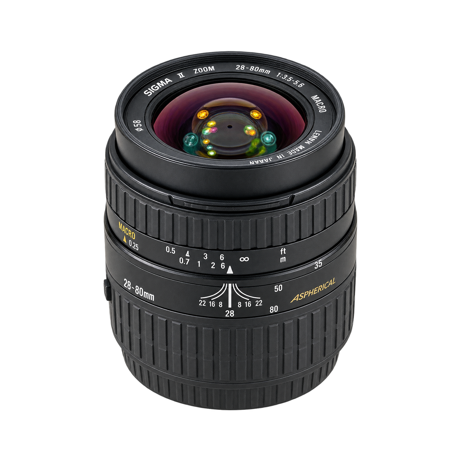 适马 28-80mm f/3.5-5.6 II ASPHE MINI ZOOM MACRO型号图