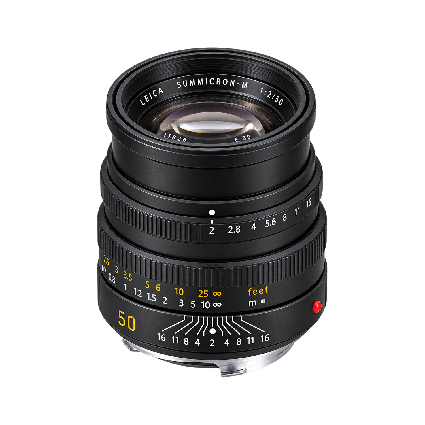 徕卡 summicron M50mm f/2 (内置遮光罩版、黑色）11826型号图