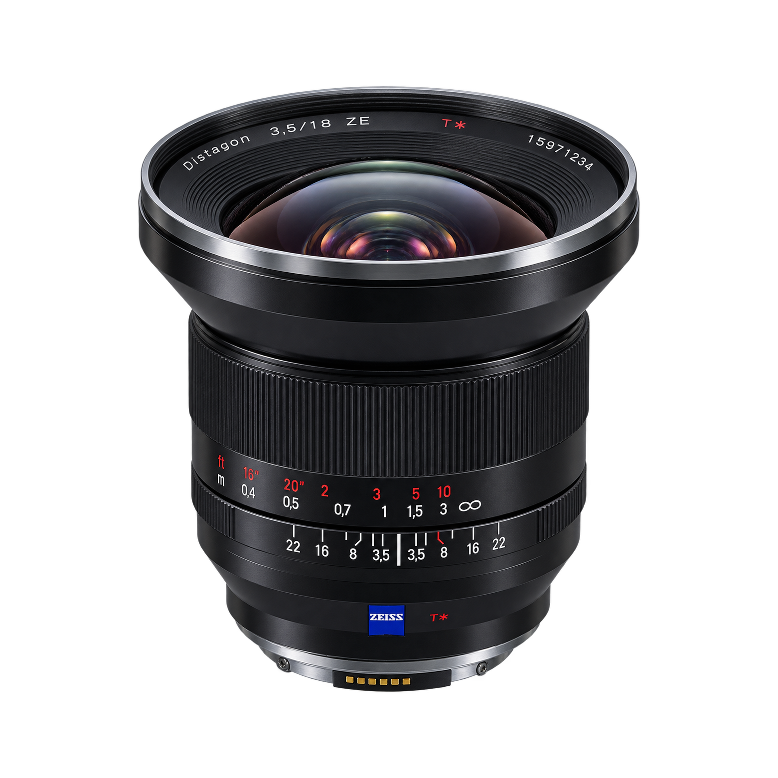 卡尔·蔡司 Distagon T* 18mm f/3.5 ZE 佳能口型号图