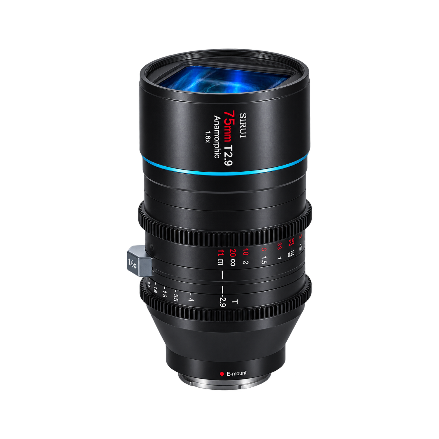 思锐75mm/T2.9 Anamorphic电影镜头型号图