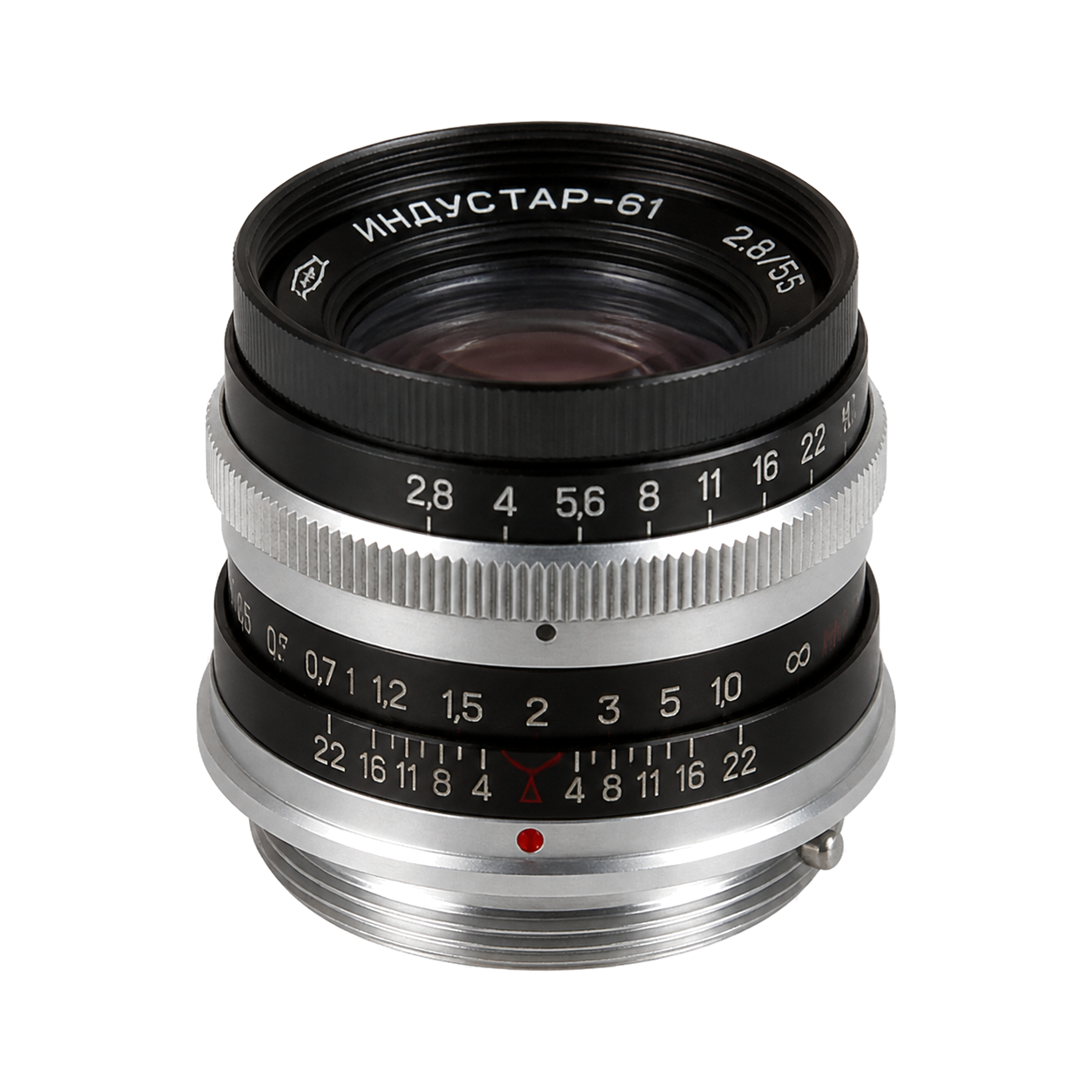 俄罗斯茵度斯塔尔-61 L39口 55mm/f2.8 手动镜头型号图