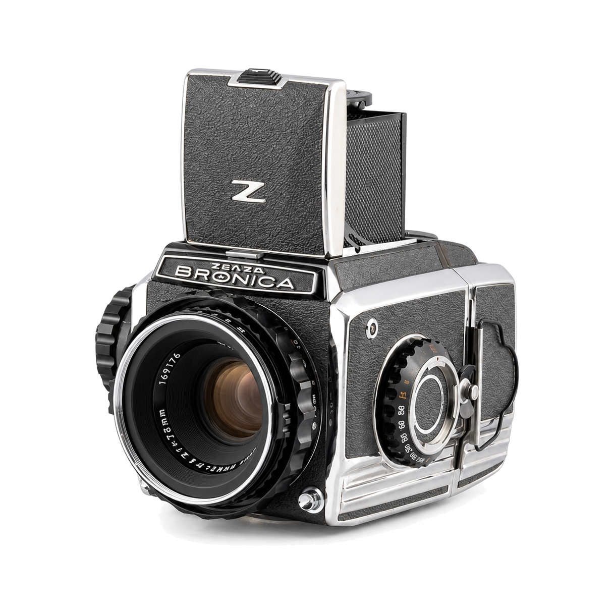 博朗尼卡S2中画幅胶片相机+nikkor75mm/2.8型号图