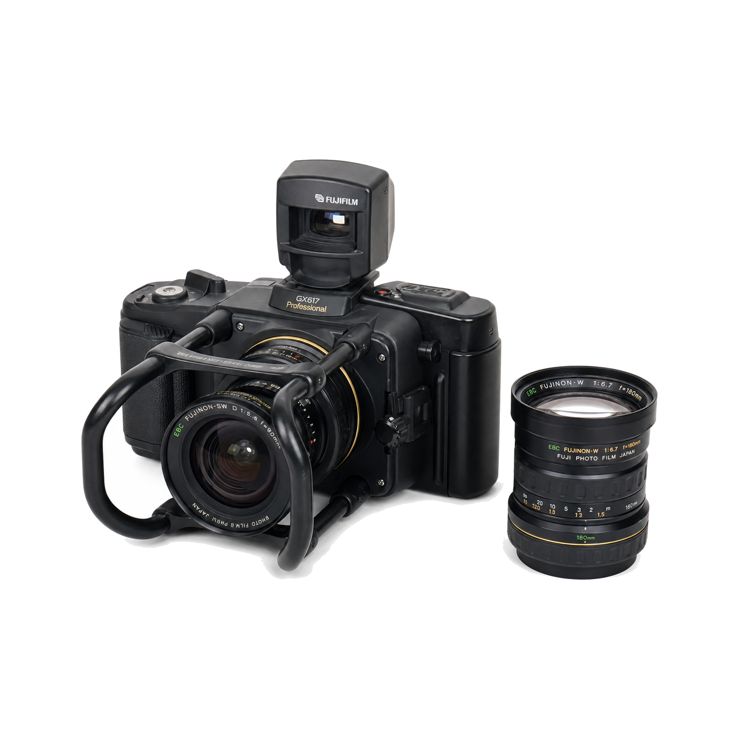富士GX617professional PANORAMA宽幅相机+EBC FUJINON SWD 90mm/f5.6+EBC FUJINON W 180mm/f6.7套机型号图