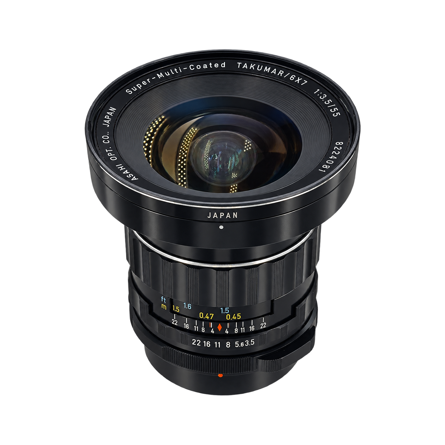 宾得Super-Multi-Coated TAKUMAR/6X7 55mm/f3.5型号图